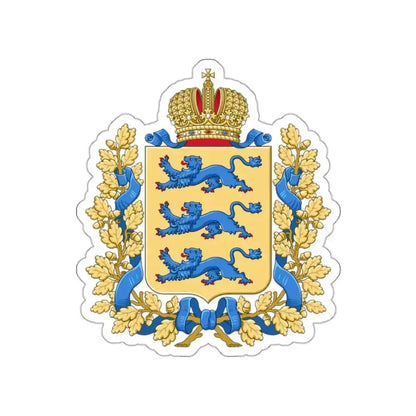 Coat of arms of Governorate of Estonia STICKER Vinyl Die-Cut Decal - The Sticker Space