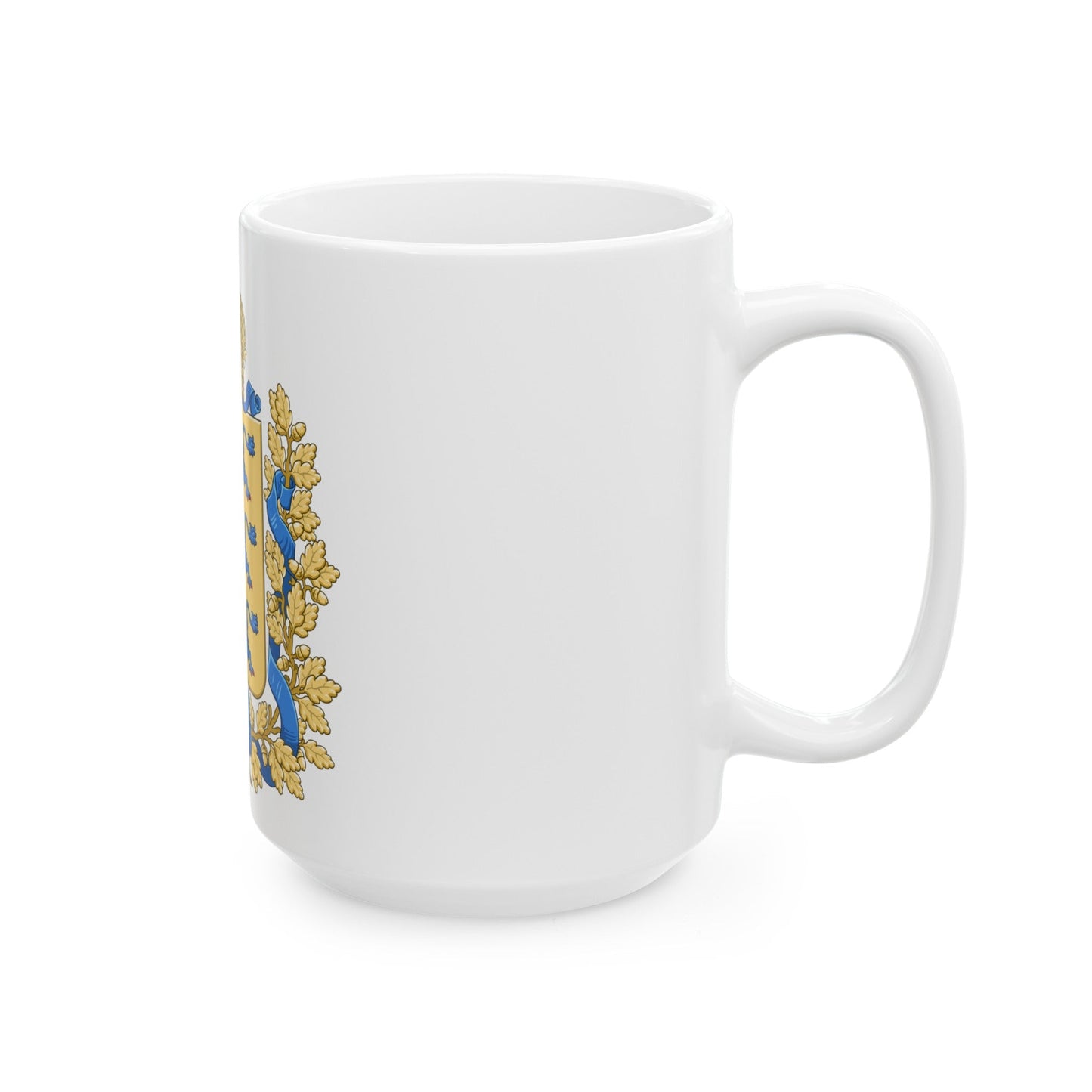 Coat of arms of Governorate of Estonia - White Coffee Mug-The Sticker Space