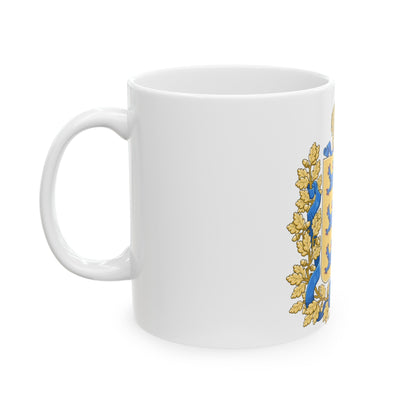 Coat of arms of Governorate of Estonia - White Coffee Mug-The Sticker Space