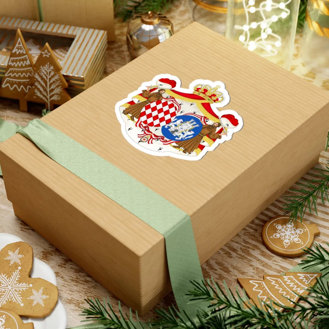 Coat of Arms of Grace Princess of Monaco (Spain) (Coat of Arms) STICKER Vinyl Kiss-Cut Decal - The Sticker Space