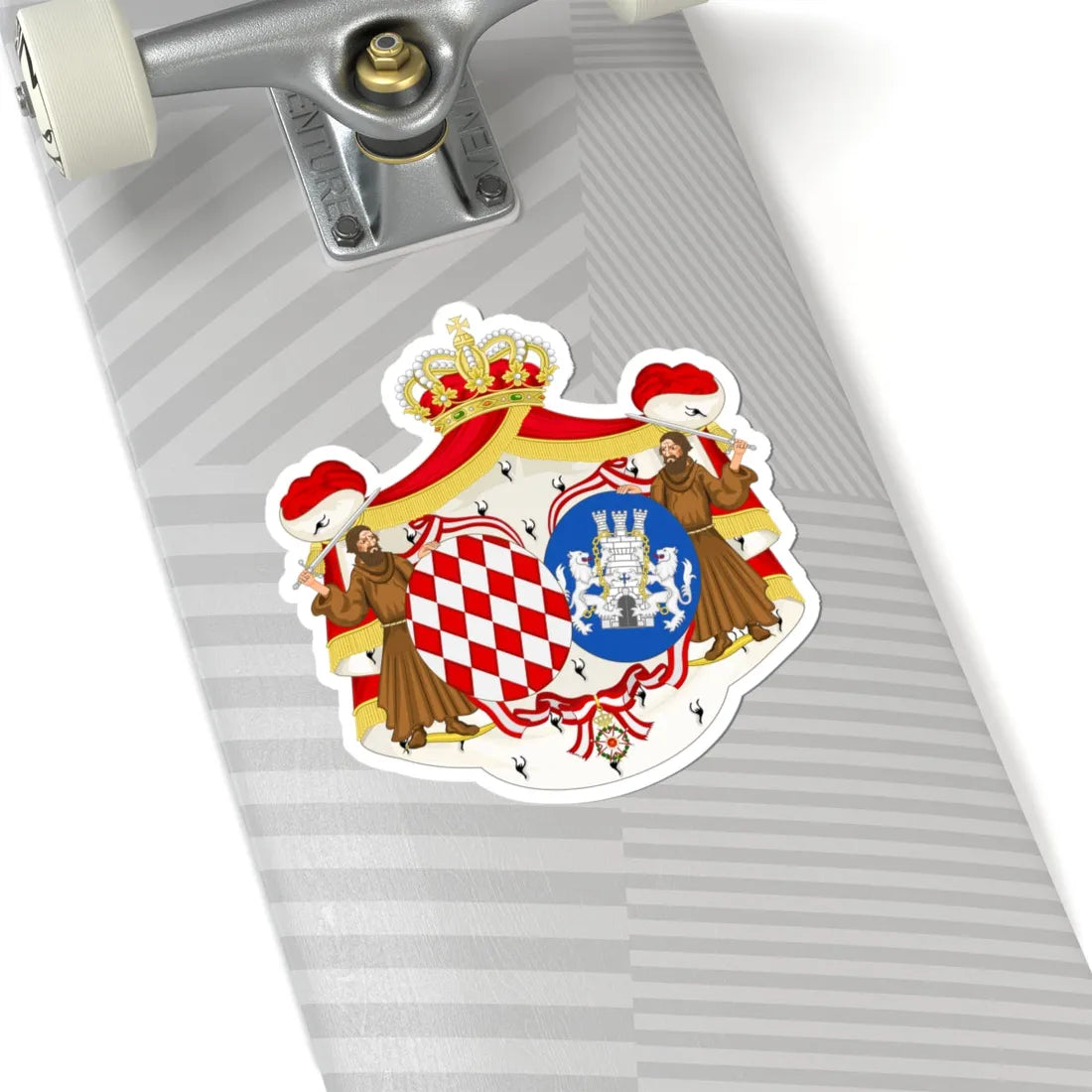 Coat of Arms of Grace Princess of Monaco (Spain) (Coat of Arms) STICKER Vinyl Kiss-Cut Decal - The Sticker Space