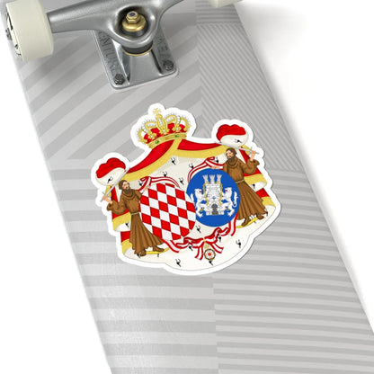 Coat of Arms of Grace Princess of Monaco (Spain) (Coat of Arms) STICKER Vinyl Kiss-Cut Decal - The Sticker Space