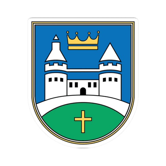 Coat of arms of Grad (Slovenia) (Coat of Arms) STICKER Vinyl Kiss-Cut Decal 2 Inch White - The Sticker Space