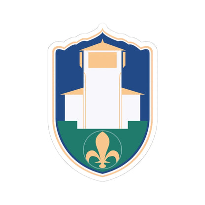 Coat of arms of Gradačac (Bosnia and Herzegovina) (Coat of Arms) STICKER Vinyl Kiss-Cut Decal 4 Inch White - The Sticker Space