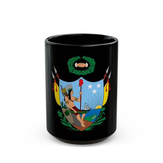 Coat of arms of Gran Colombia (1819) - Black Coffee Mug-15oz-The Sticker Space