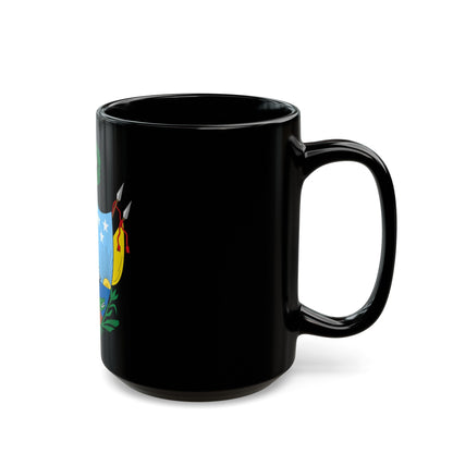 Coat of arms of Gran Colombia (1819) - Black Coffee Mug-The Sticker Space