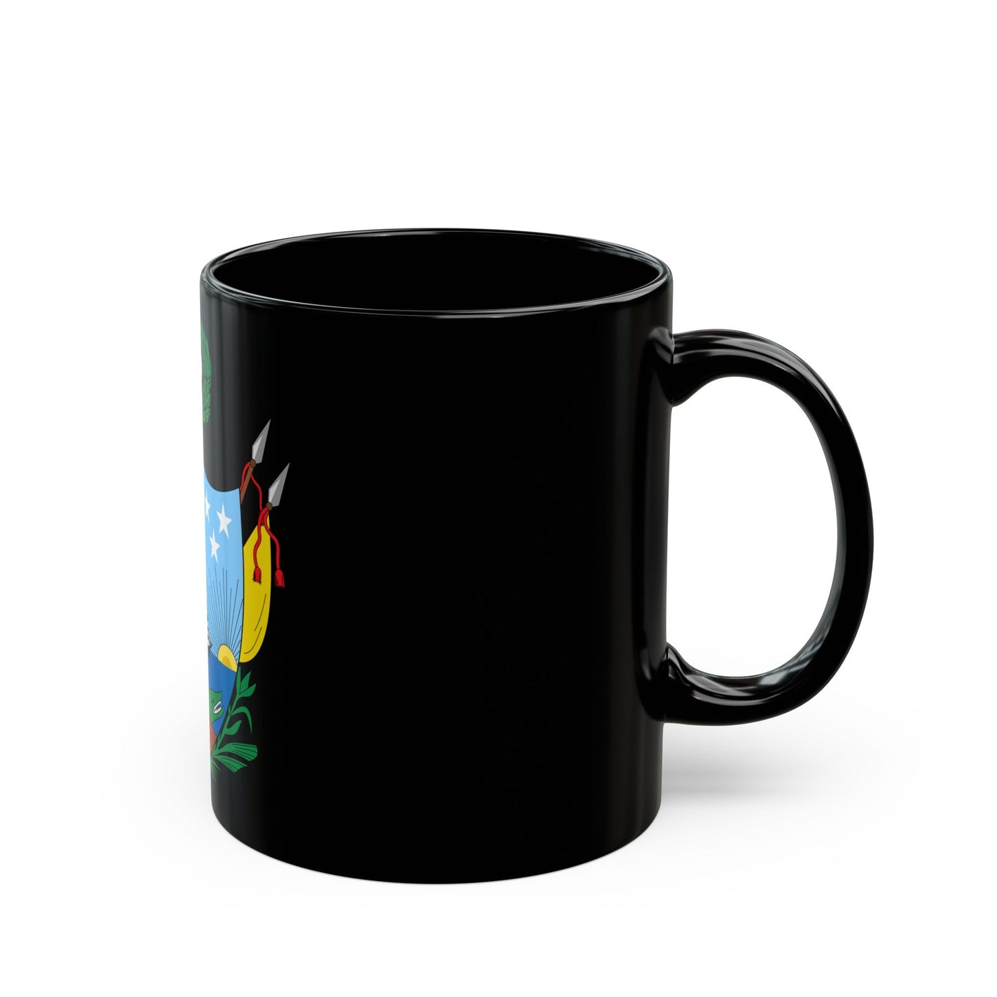 Coat of arms of Gran Colombia (1819) - Black Coffee Mug-The Sticker Space