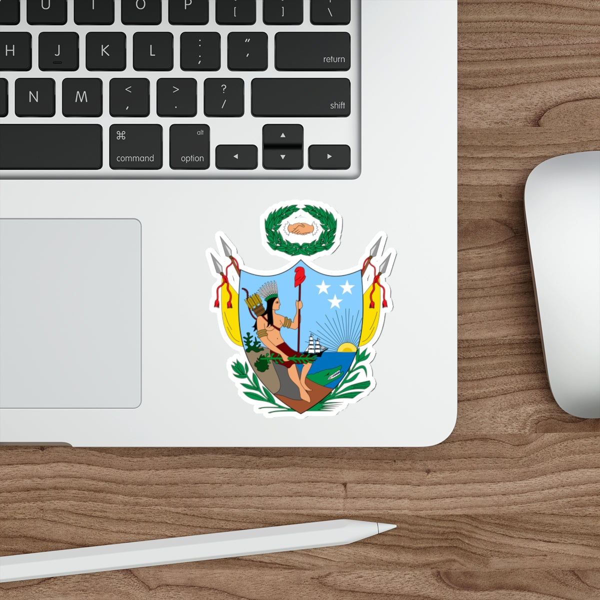 Coat of arms of Gran Colombia (1819) STICKER Vinyl Die-Cut Decal-The Sticker Space