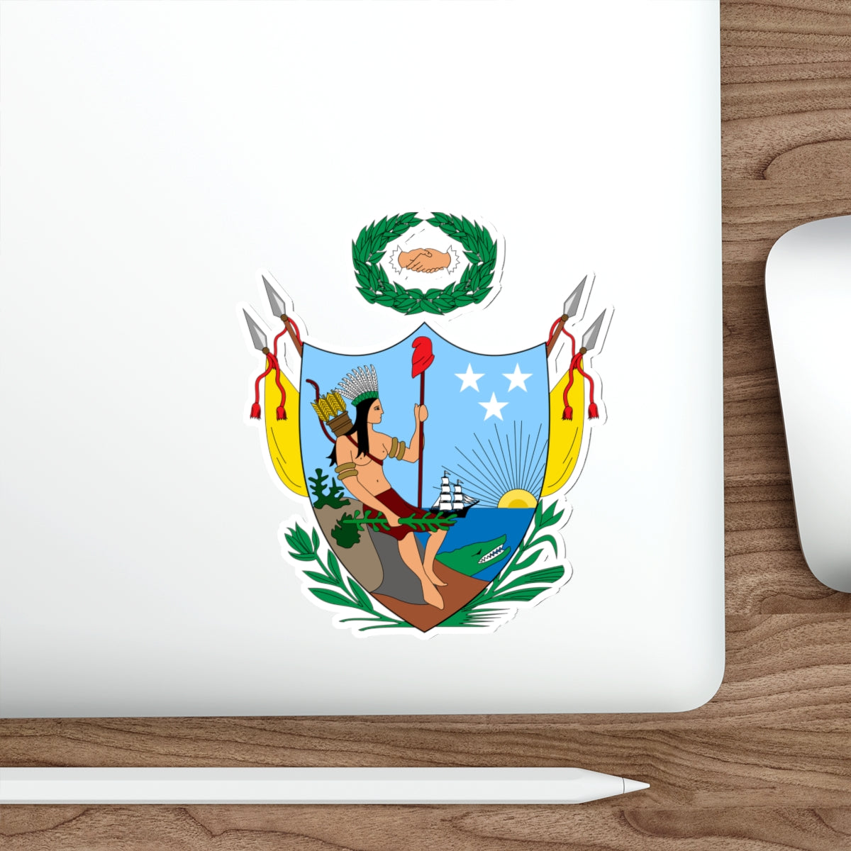 Coat of arms of Gran Colombia (1819) STICKER Vinyl Die-Cut Decal-The Sticker Space