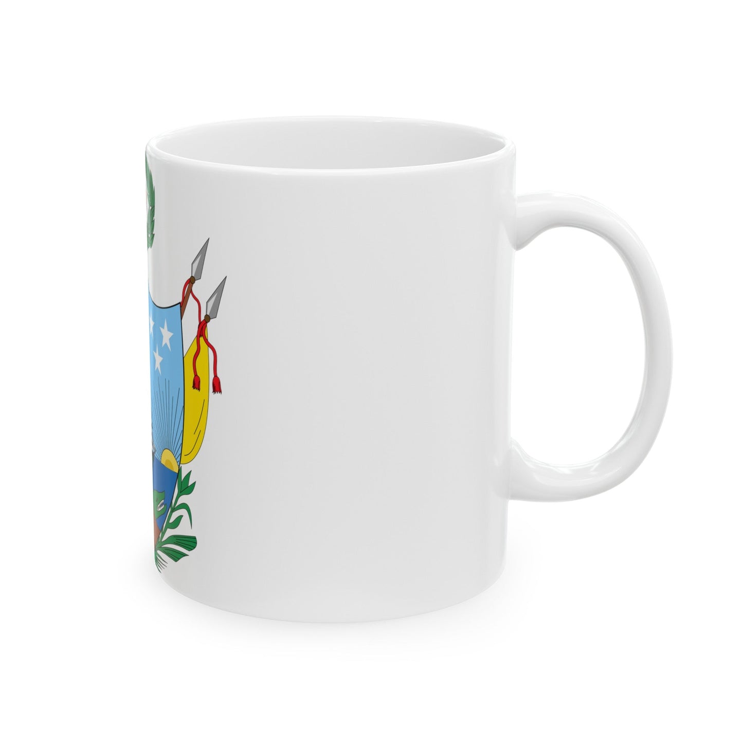 Coat of arms of Gran Colombia (1819) - White Coffee Mug-The Sticker Space