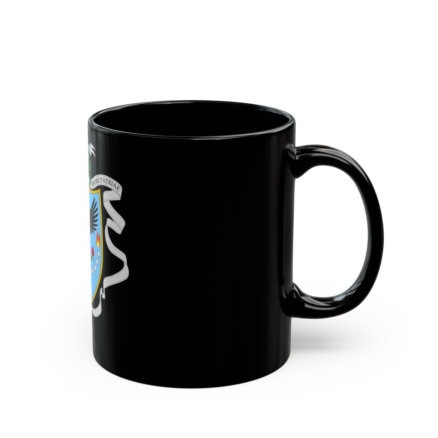 Coat of arms of Gran Colombia (1820) - Black Coffee Mug-The Sticker Space