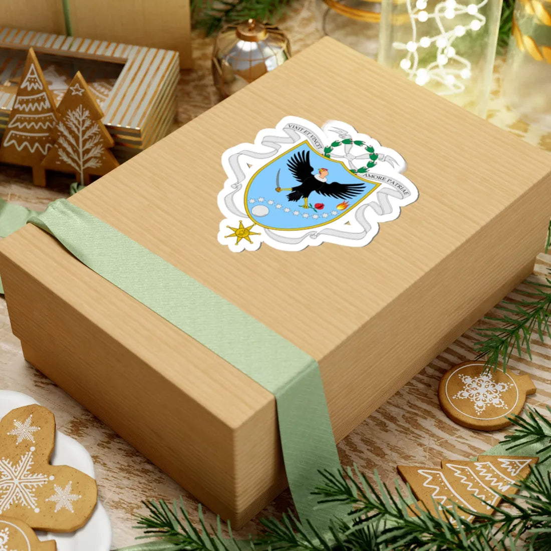 Coat of arms of Gran Colombia 1820 (Colombia) (Coat of Arms) STICKER Vinyl Kiss-Cut Decal - The Sticker Space