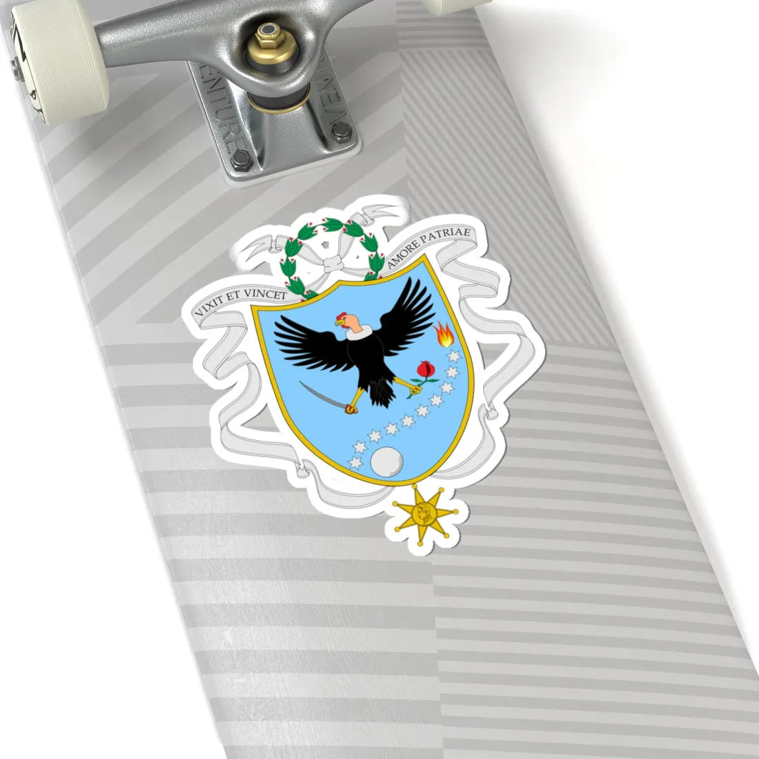 Coat of arms of Gran Colombia 1820 (Colombia) (Coat of Arms) STICKER Vinyl Kiss-Cut Decal - The Sticker Space