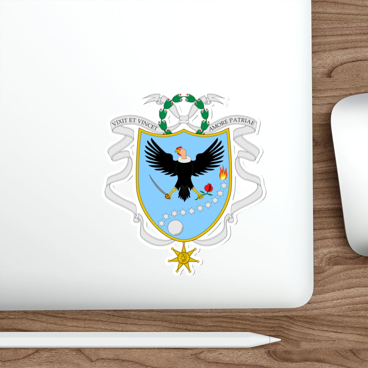 Coat of arms of Gran Colombia (1820) STICKER Vinyl Die-Cut Decal-The Sticker Space