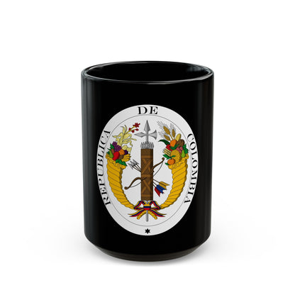 Coat of arms of Gran Colombia (1821) - Black Coffee Mug-15oz-The Sticker Space