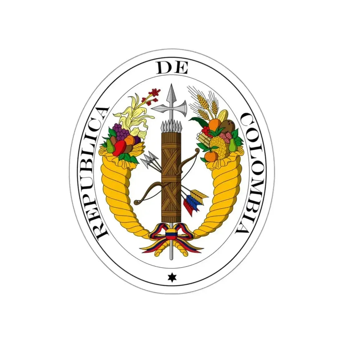 Coat of arms of Gran Colombia (1821) STICKER Vinyl Die-Cut Decal - The Sticker Space