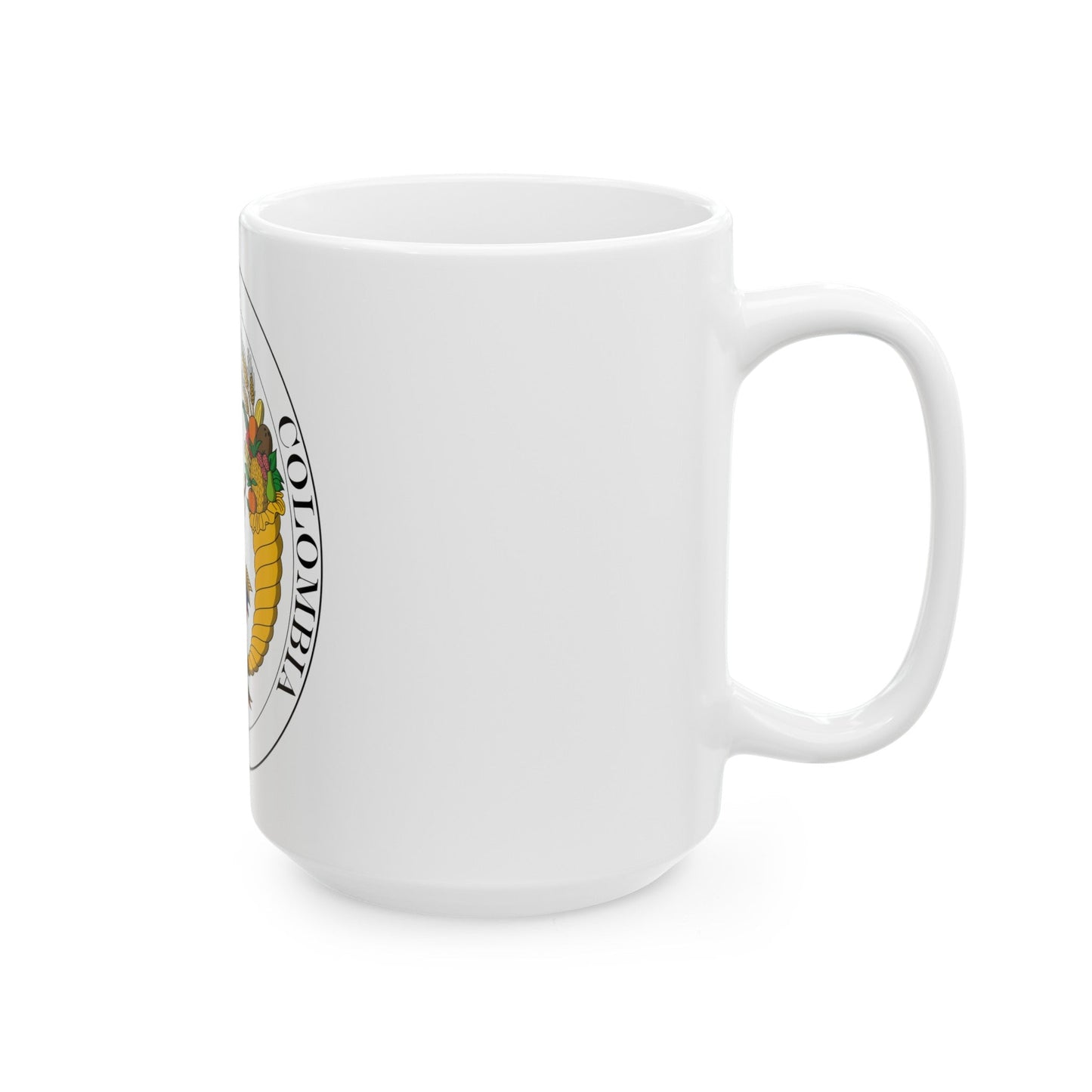 Coat of arms of Gran Colombia (1821) - White Coffee Mug-The Sticker Space