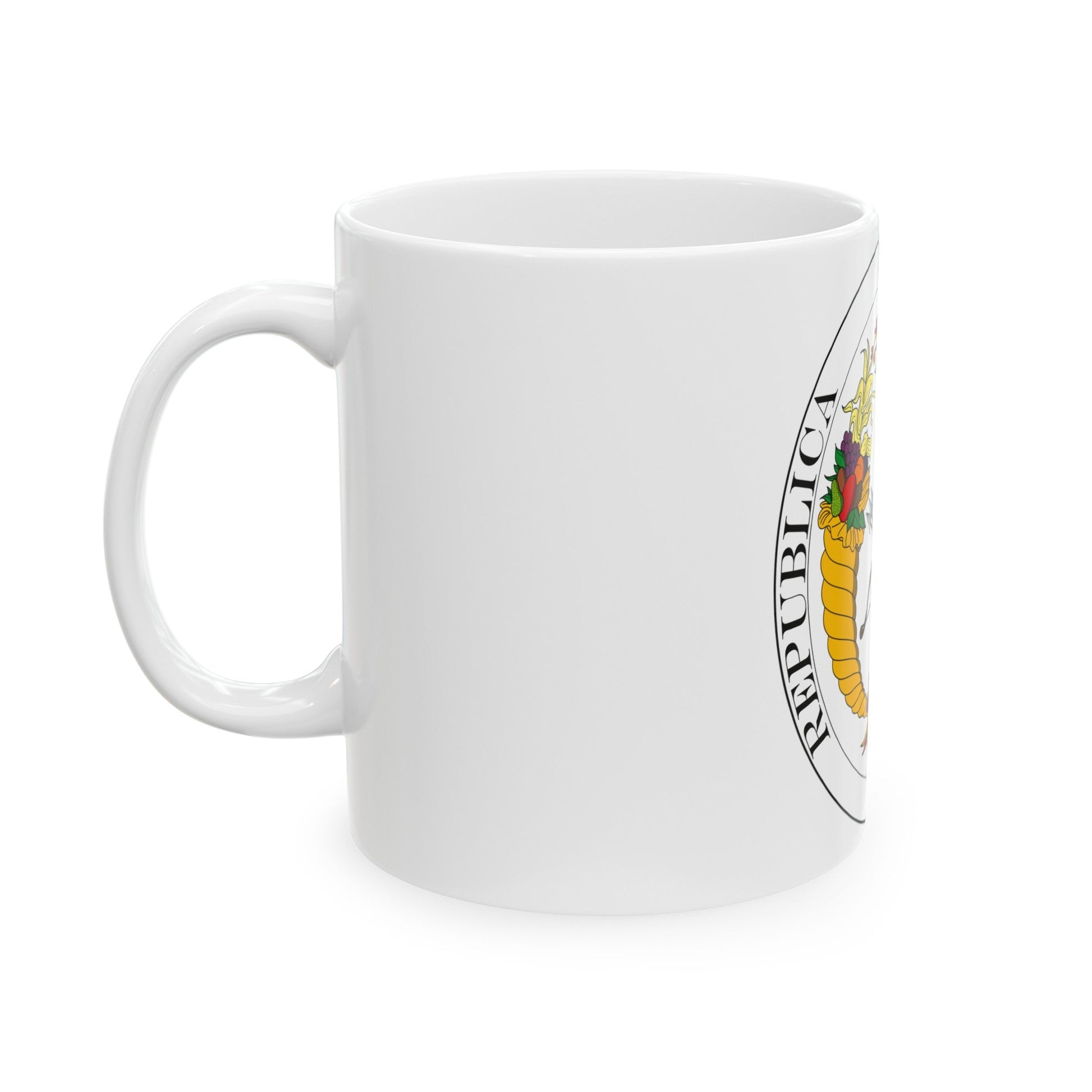 Coat of arms of Gran Colombia (1821) - White Coffee Mug-The Sticker Space