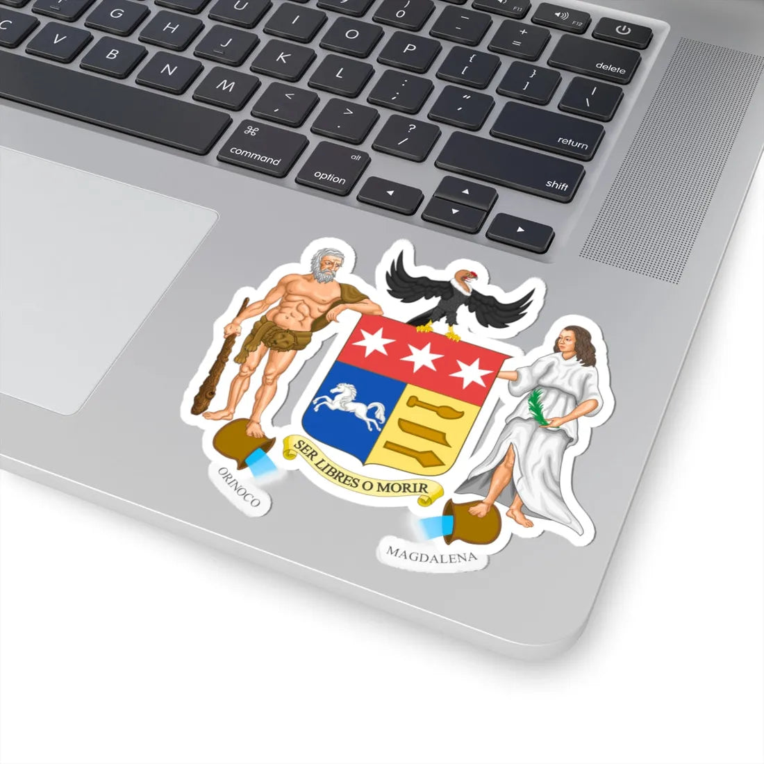 Coat of arms of Gran Colombia 1822 proposal (Colombia) (Coat of Arms) STICKER Vinyl Kiss-Cut Decal - The Sticker Space