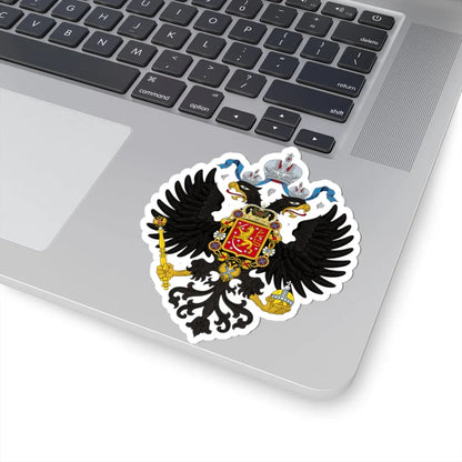 Coat of Arms of Grand Duchy of Finland-holding sabre (Russia) (Coat of Arms) STICKER Vinyl Kiss-Cut Decal - The Sticker Space