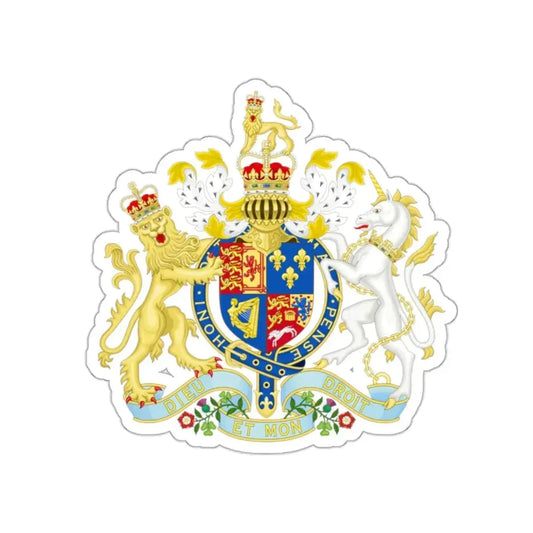 Coat of arms of Great Britain (1714–1801) STICKER Vinyl Die-Cut Decal 2 Inch - The Sticker Space