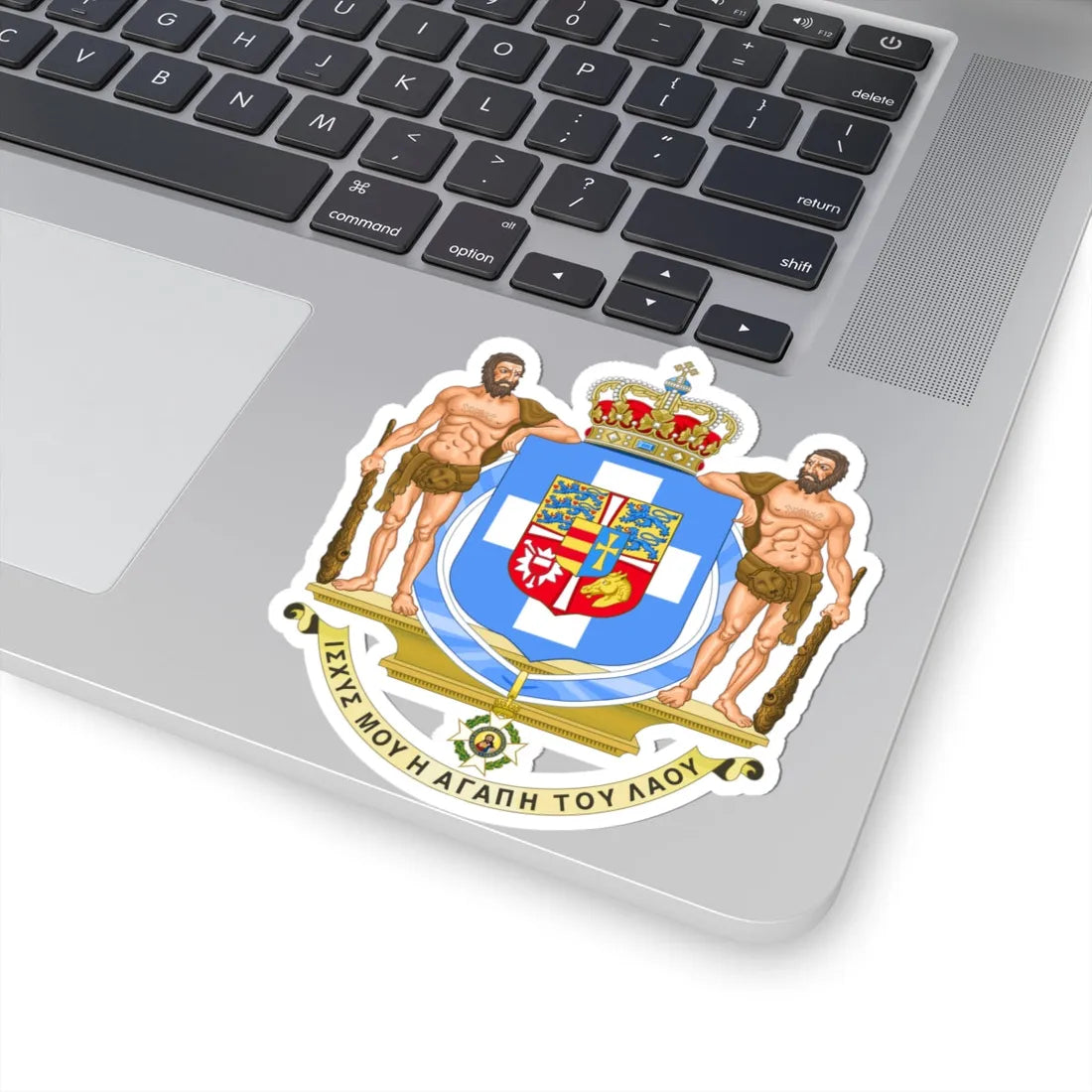 Coat of Arms of Greece 1863-1936 (Greece) (Coat of Arms) STICKER Vinyl Kiss-Cut Decal - The Sticker Space