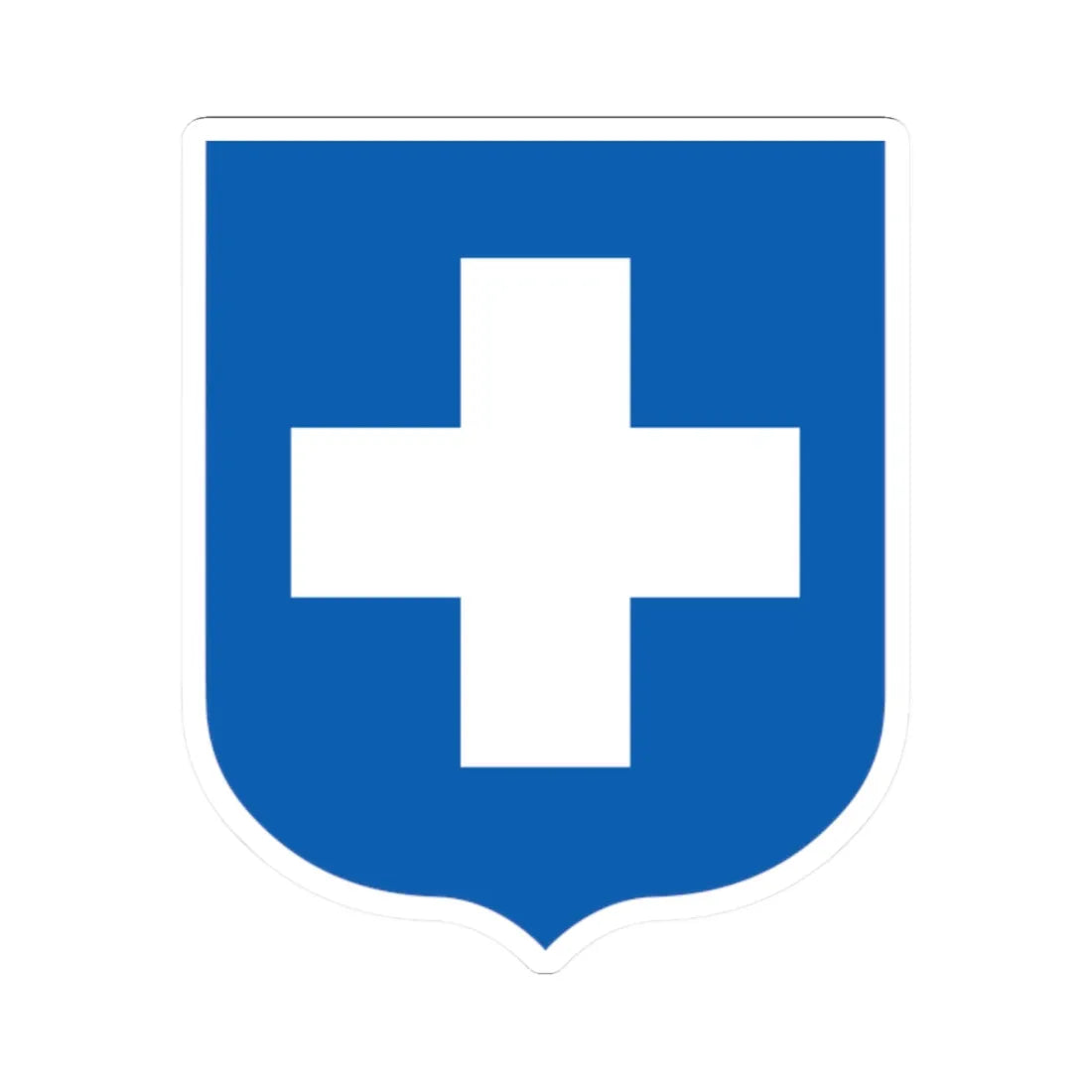 Coat of arms of Greece 1924-1935 (Greece) (Coat of Arms) STICKER Vinyl Kiss-Cut Decal 2 Inch White - The Sticker Space