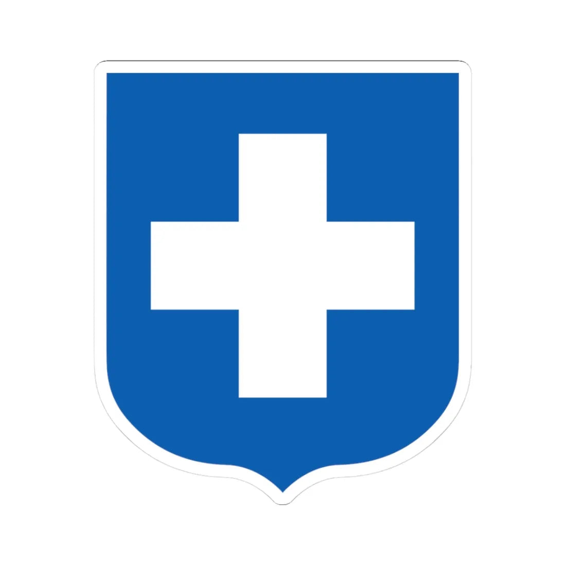 Coat of arms of Greece 1924-1935 (Greece) (Coat of Arms) STICKER Vinyl Kiss-Cut Decal 3 Inch White - The Sticker Space