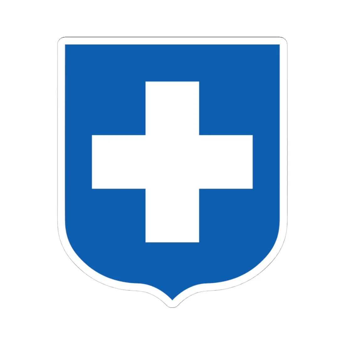 Coat of arms of Greece 1924-1935 (Greece) (Coat of Arms) STICKER Vinyl Kiss-Cut Decal 4 Inch White - The Sticker Space