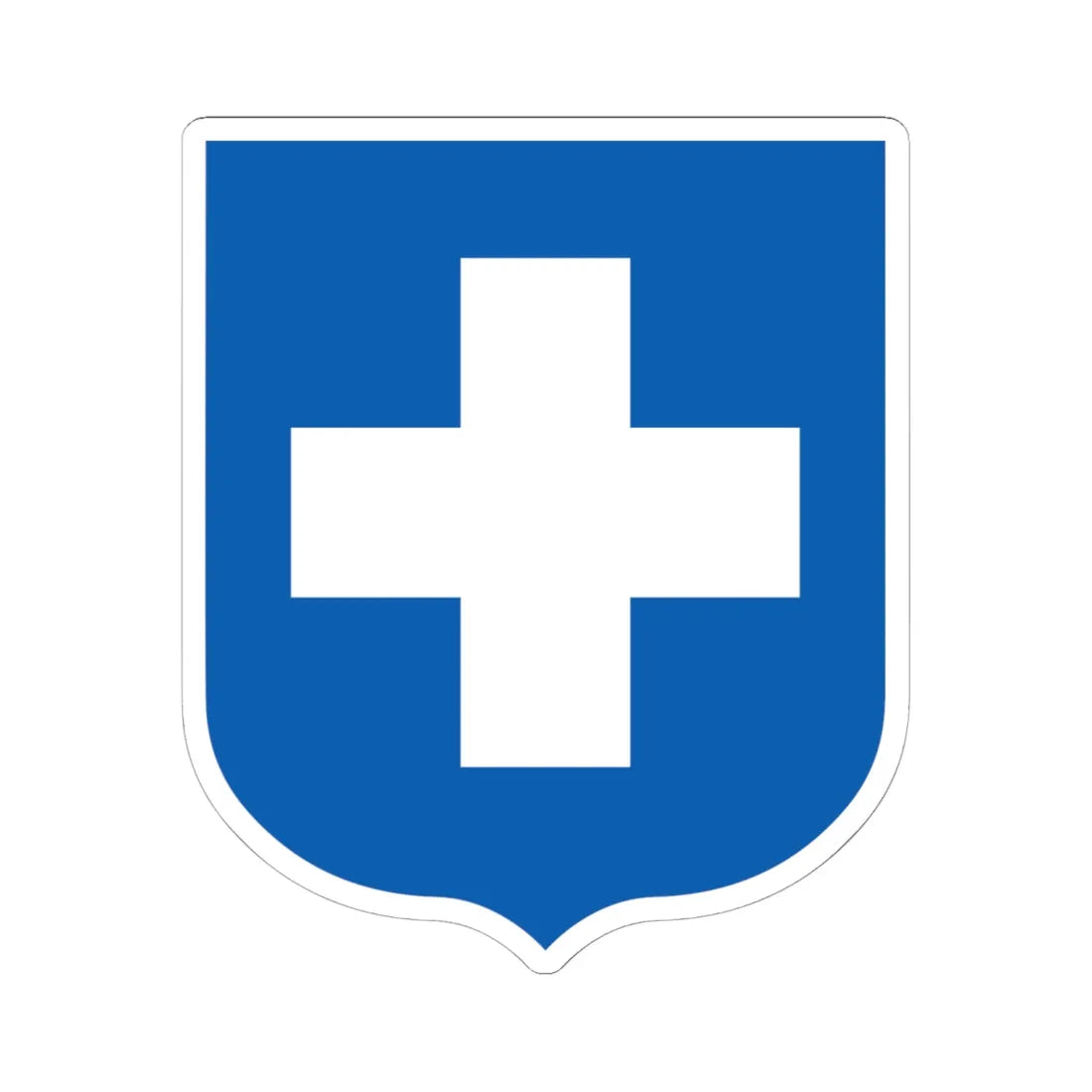 Coat of arms of Greece 1924-1935 (Greece) (Coat of Arms) STICKER Vinyl Kiss-Cut Decal 6 Inch White - The Sticker Space