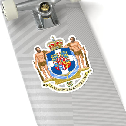 Coat of Arms of Greece 1936-1967 (Greece) (Coat of Arms) STICKER Vinyl Kiss-Cut Decal - The Sticker Space