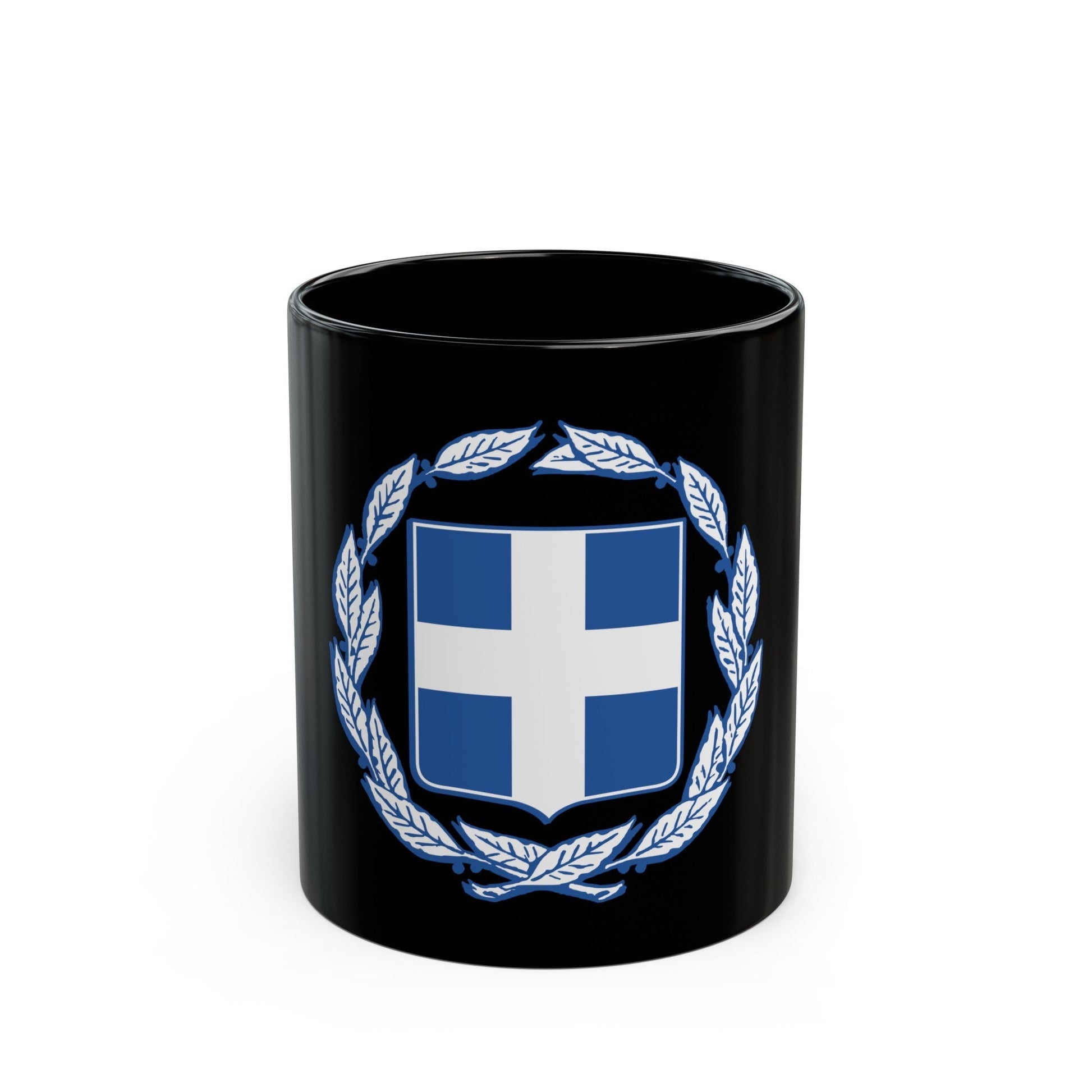 Coat of arms of Greece - Black Coffee Mug-11oz-The Sticker Space