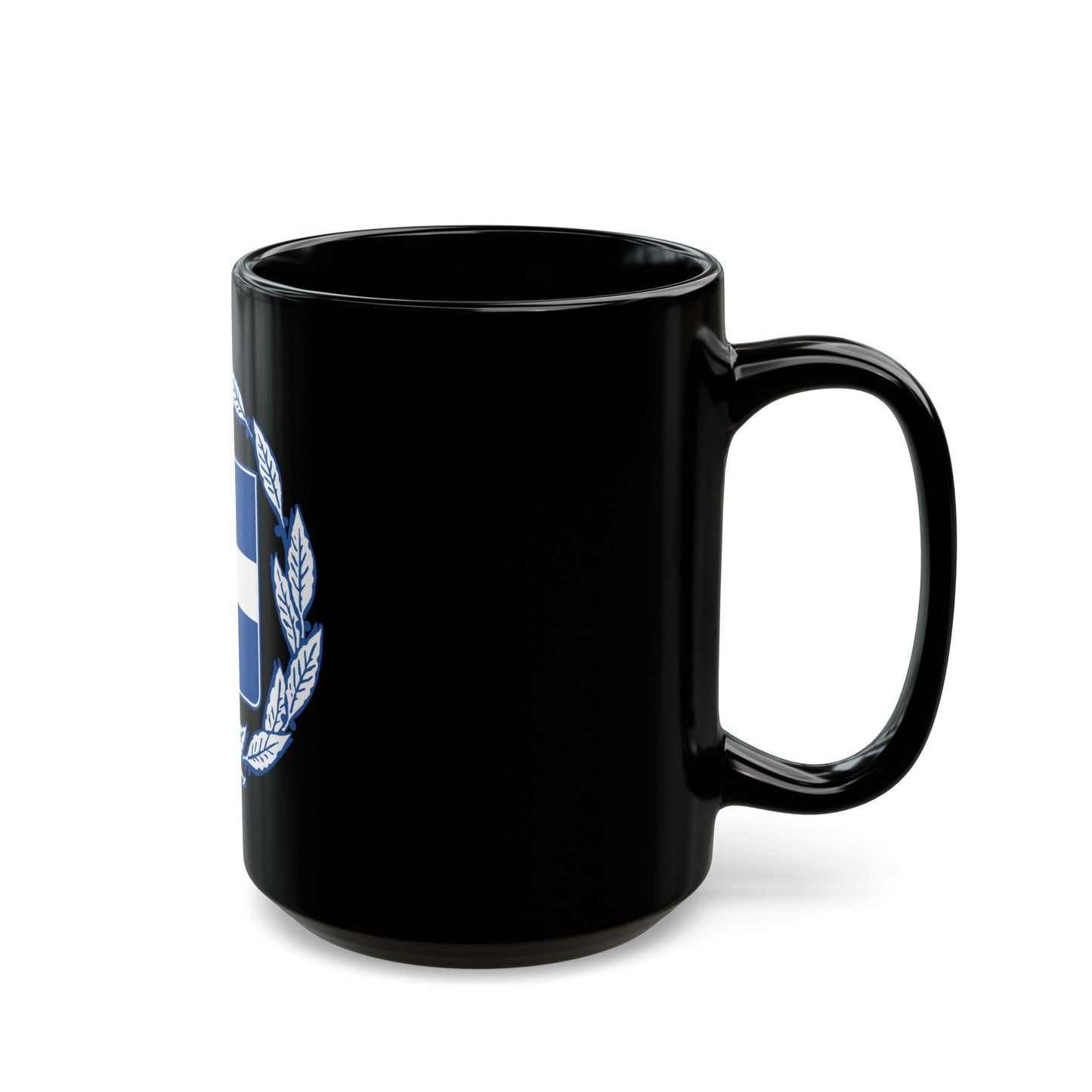 Coat of arms of Greece - Black Coffee Mug-The Sticker Space