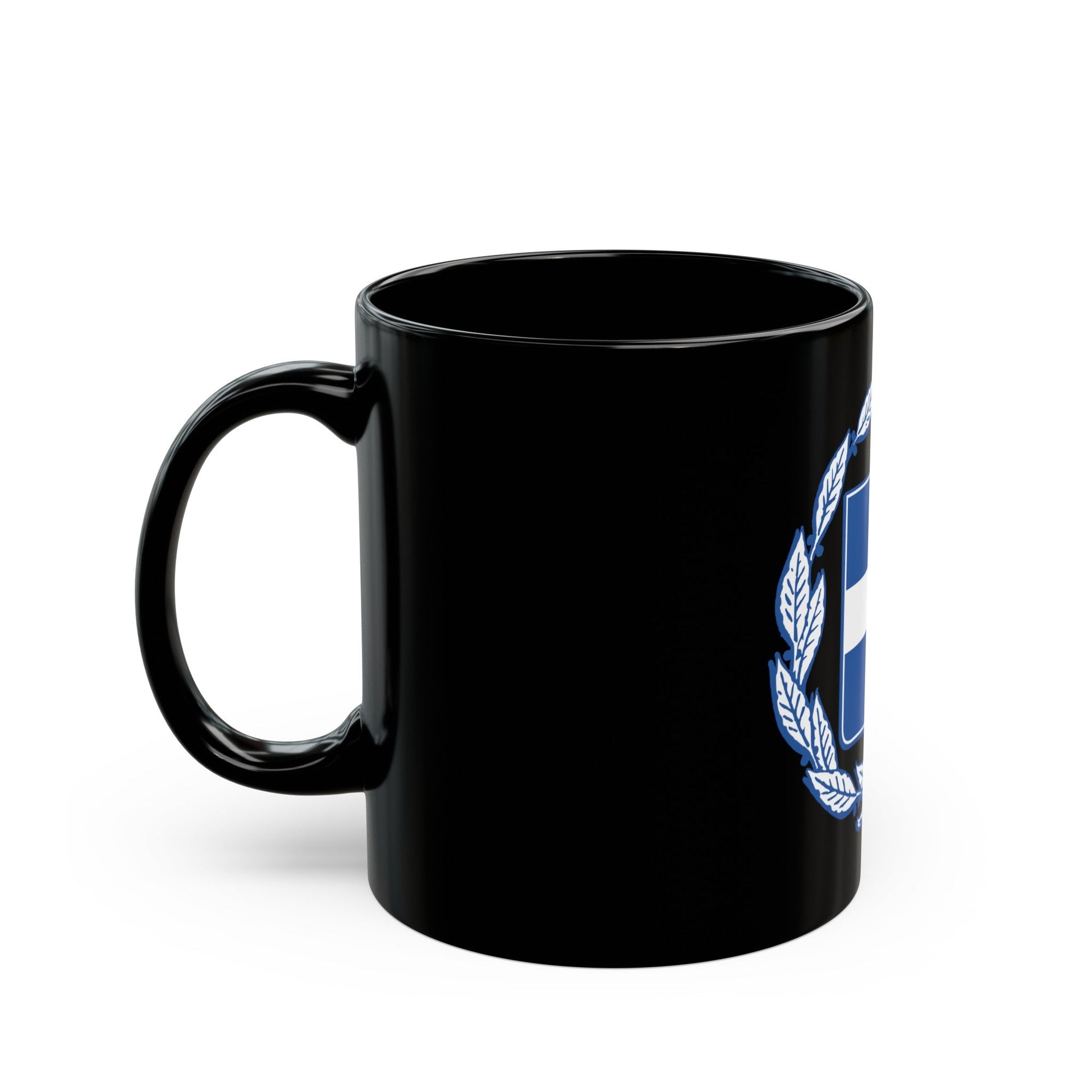 Coat of arms of Greece - Black Coffee Mug-The Sticker Space