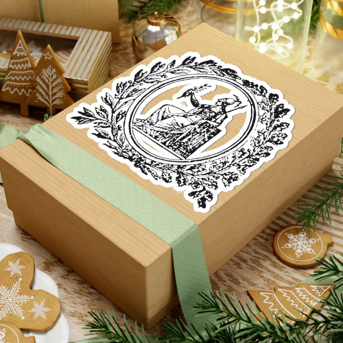 Coat of Arms of Greece Government Gazette 1829 (Greece) (Coat of Arms) STICKER Vinyl Kiss-Cut Decal - The Sticker Space