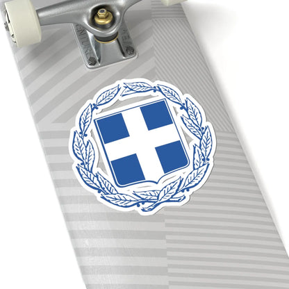 Coat of arms of Greece (Greece) (Coat of Arms) STICKER Vinyl Kiss-Cut Decal - The Sticker Space