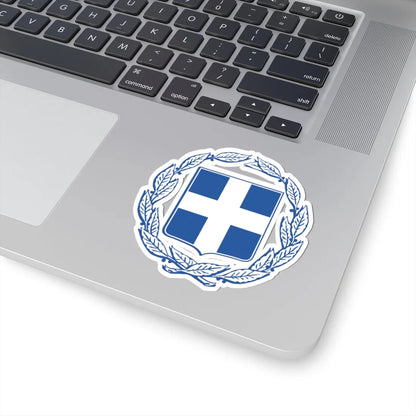 Coat of arms of Greece (Greece) (Coat of Arms) STICKER Vinyl Kiss-Cut Decal - The Sticker Space