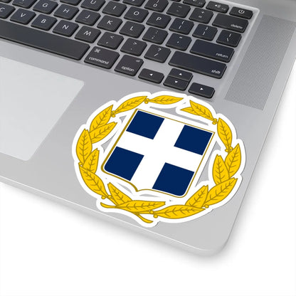 Coat of arms of Greece military (Greece) (Coat of Arms) STICKER Vinyl Kiss-Cut Decal - The Sticker Space