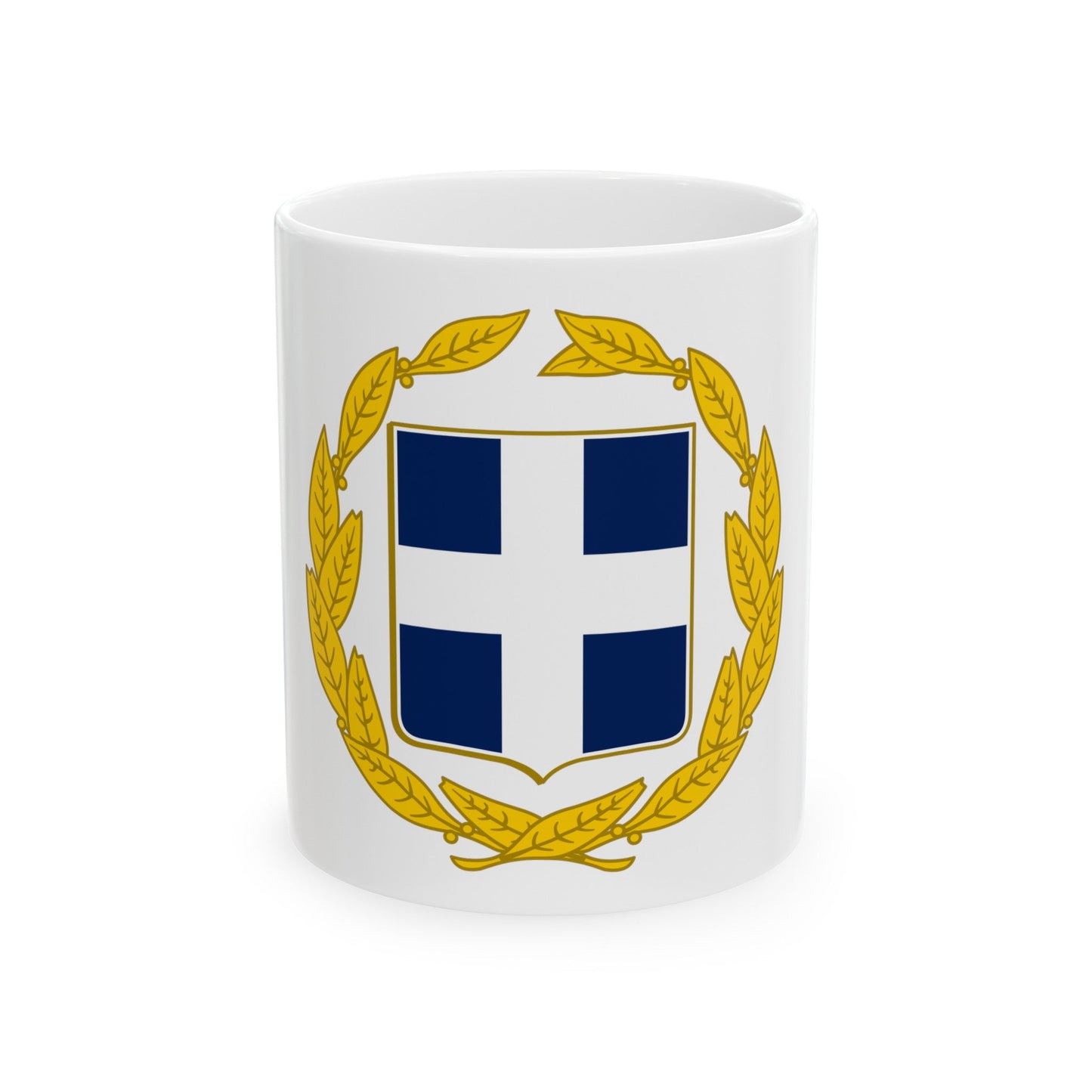 Coat of arms of Greece (military) - White Coffee Mug-11oz-The Sticker Space