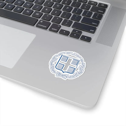 Coat of Arms of Greece Monochromatic (Greece) (Coat of Arms) STICKER Vinyl Kiss-Cut Decal - The Sticker Space