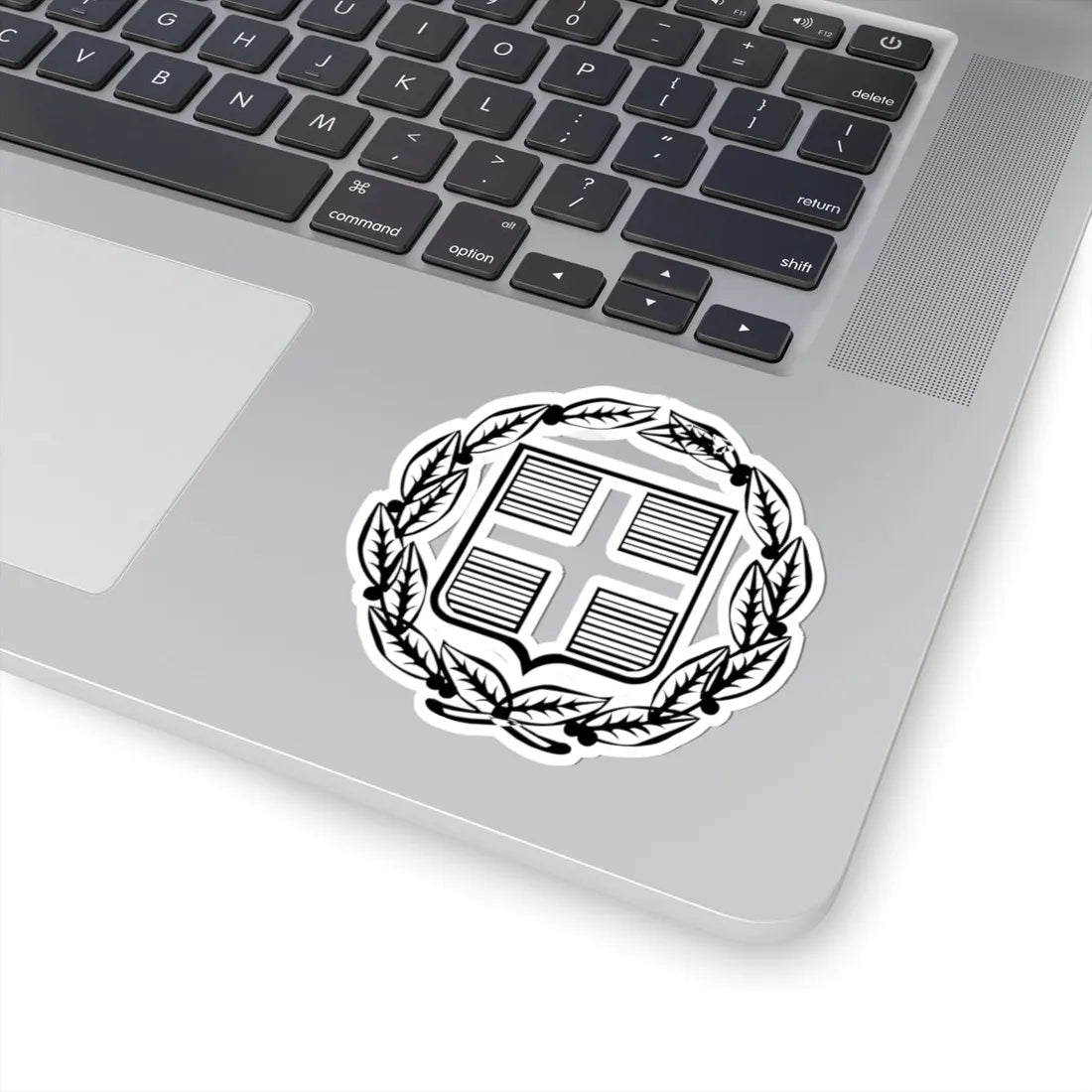 Coat of Arms of Greece Monochromatic - old (Greece) (Coat of Arms) STICKER Vinyl Kiss-Cut Decal - The Sticker Space