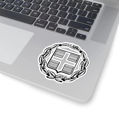 Coat of Arms of Greece Monochromatic - old (Greece) (Coat of Arms) STICKER Vinyl Kiss-Cut Decal - The Sticker Space