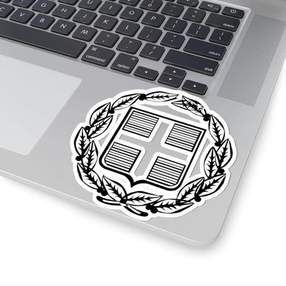 Coat of Arms of Greece Monochromatic - old (Greece) (Coat of Arms) STICKER Vinyl Kiss-Cut Decal - The Sticker Space