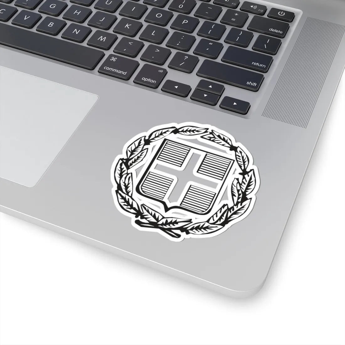 Coat of Arms of Greece Monochromatic - other version (Greece) (Coat of Arms) STICKER Vinyl Kiss-Cut Decal - The Sticker Space