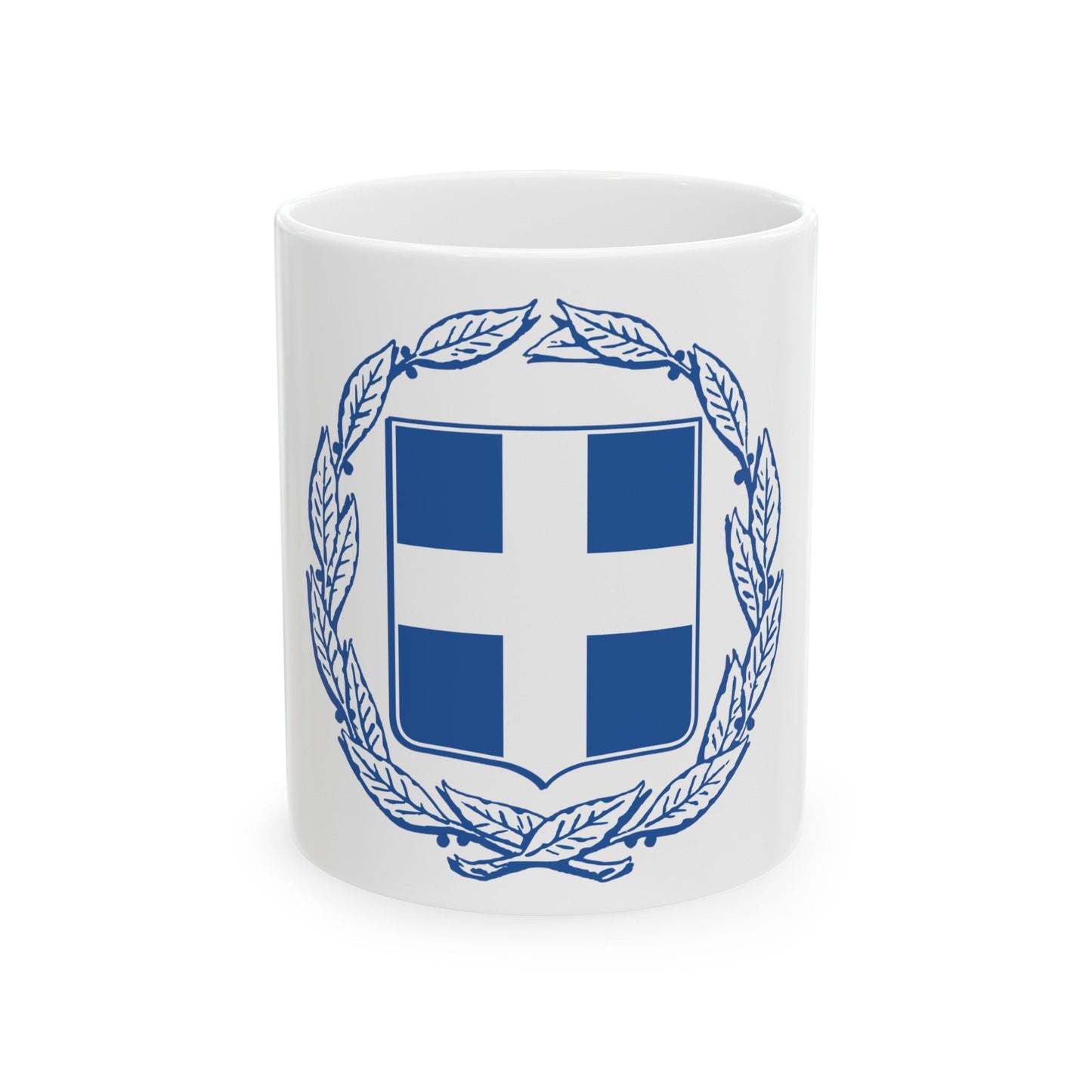 Coat of arms of Greece - White Coffee Mug-11oz-The Sticker Space