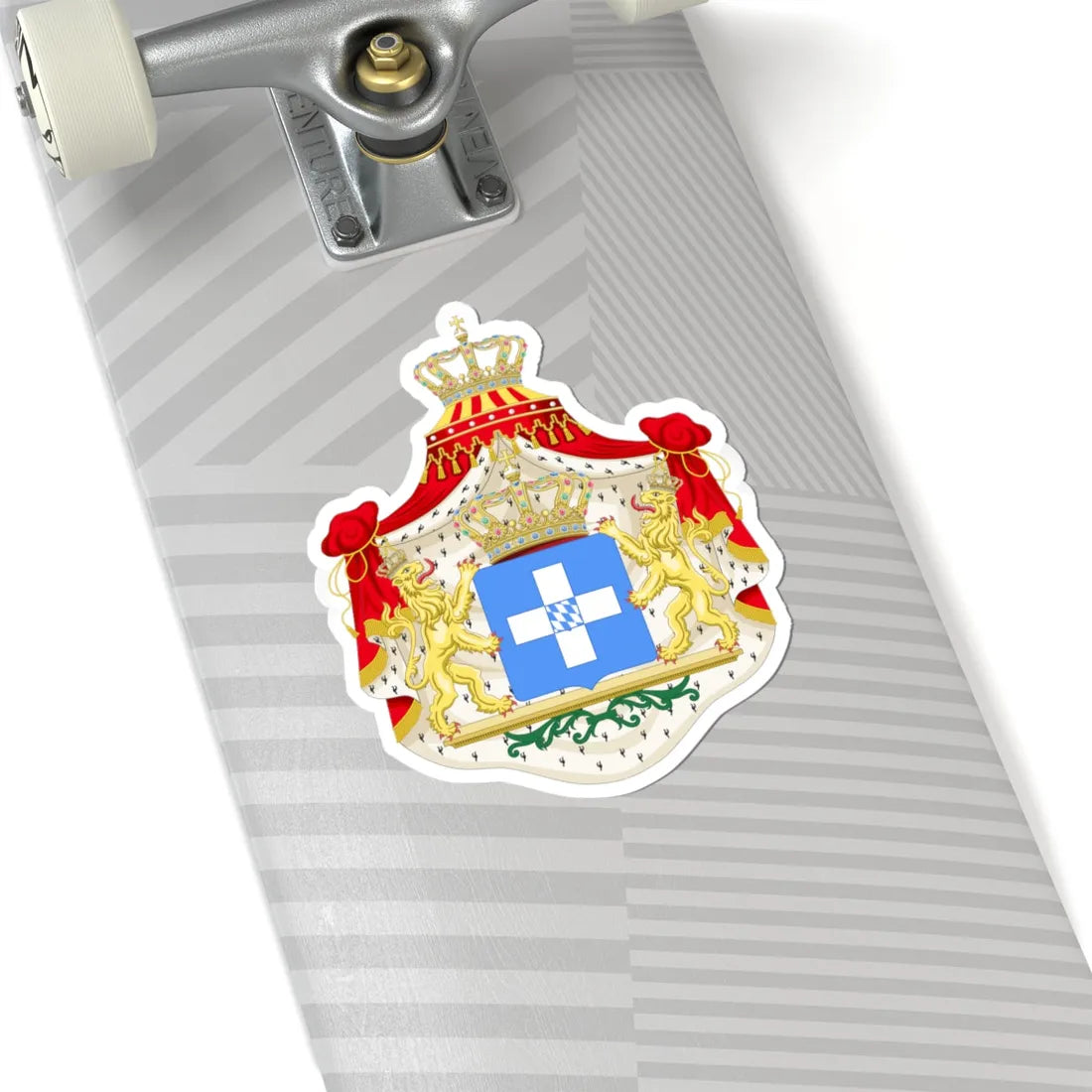 Coat of arms of Greece Wittelsbach (Germany) (Coat of Arms) STICKER Vinyl Kiss-Cut Decal - The Sticker Space