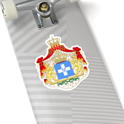 Coat of arms of Greece Wittelsbach (Germany) (Coat of Arms) STICKER Vinyl Kiss-Cut Decal - The Sticker Space