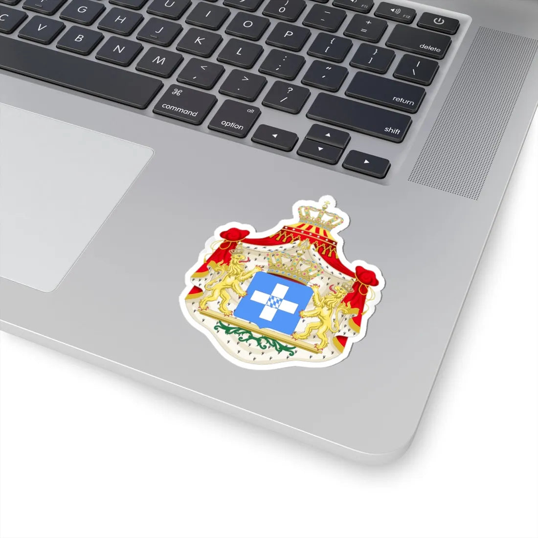 Coat of arms of Greece Wittelsbach (Germany) (Coat of Arms) STICKER Vinyl Kiss-Cut Decal - The Sticker Space