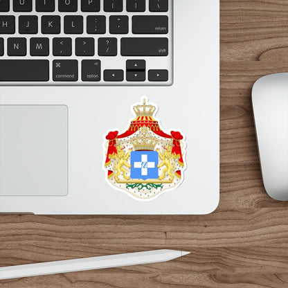 Coat of arms of Greece (Wittelsbach) STICKER Vinyl Die-Cut Decal-The Sticker Space