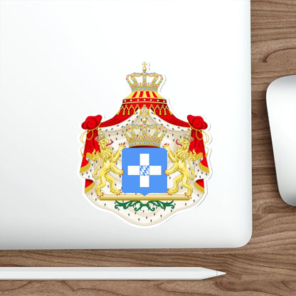 Coat of arms of Greece (Wittelsbach) STICKER Vinyl Die-Cut Decal-The Sticker Space